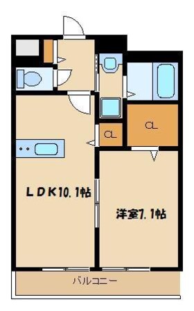 ブランドールKの物件間取画像